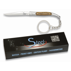 Couteau pliant Steel 440.Bois zebra. L 5 - 19679