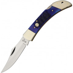 Lockback Hunter Blue Bone - Frost Cutlery - F14127BLPB