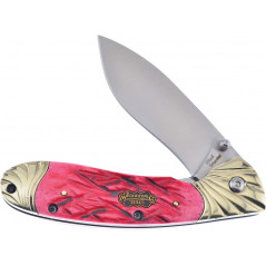 Linerlock Dark Red - Frost Cutlery - FSW005DRJB