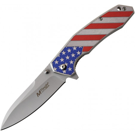 American Flag Linerlock A/O - MTech - MTA1024A