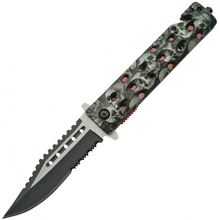 Skull Linerlock A/O Gray - Rite Edge - CN300325GY