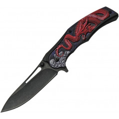 Dragon Linerlock A/O Red - Rite Edge - CN300491RD
