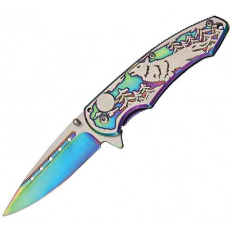 Wolf Linerlock Rainbow - Rite Edge - CN300269RB