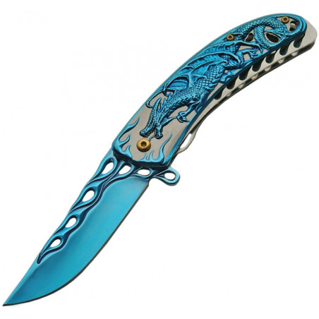 Dragon Linerlock Blue A/O - Rite Edge - CN300400BL
