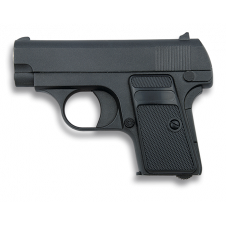 Mini pistolet airsoft noire. Métal. Gold - 35500