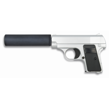 Pistolet airsof métal. Argentée.Golden E -  35720