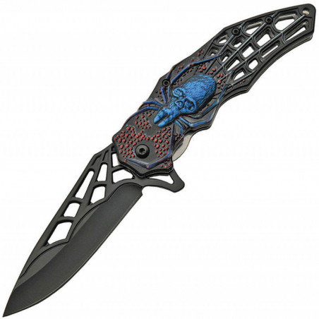 Web Skull Linerlock A/O Blue