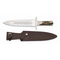 **Couteau de chasse : Couteau sportif manche cerf. 37.5 cm - ref 32321