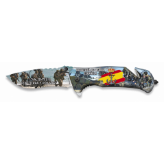 Couteau pliant 3D Infanterie de Marine -   18677
