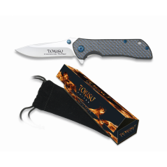 Couteau pliant fibre carbone TOKISU. -   18595