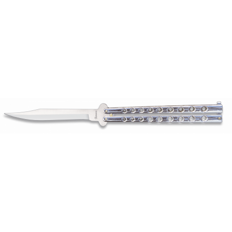 Balisong géant Albainox. Chromé. Lame 15 - 02052-C