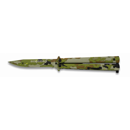 Couteau papillon Albainox camo boisé - 36223