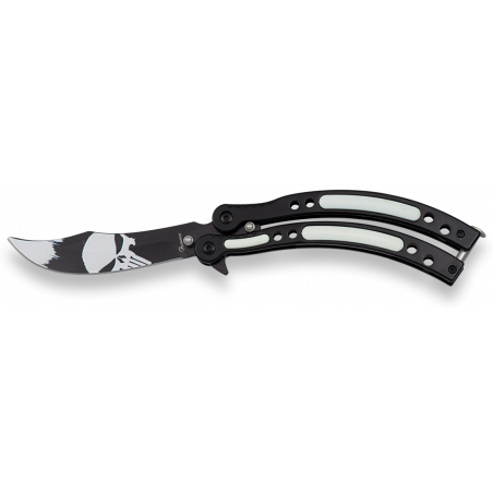 Couteau papillon Têtes de mort Albainox -   02196