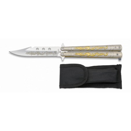 Couteau papillon acier Albainox. L 10.3 -  02182