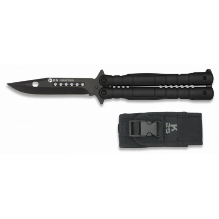 Couteau papillon noir K25. Lame 10.3 cm - 02131