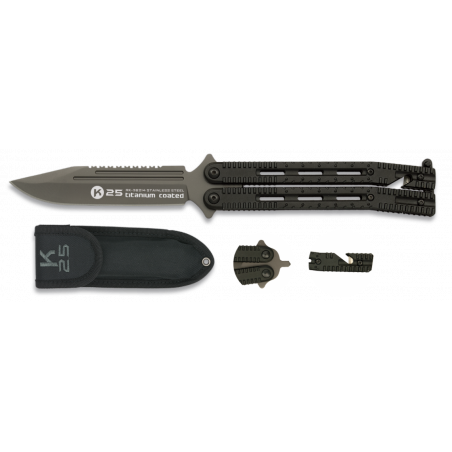 Couteau papillon tactique K25. Étui -  36214