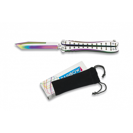 Couteau papillon Rainbow. Lame 10.6 cm -  36257