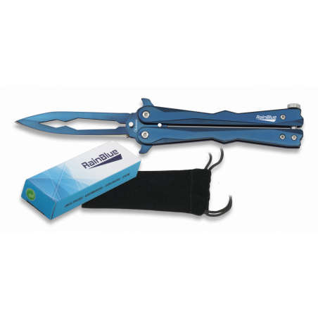 Couteau papillon Rainblue. Lame 9.3 cm -   02133