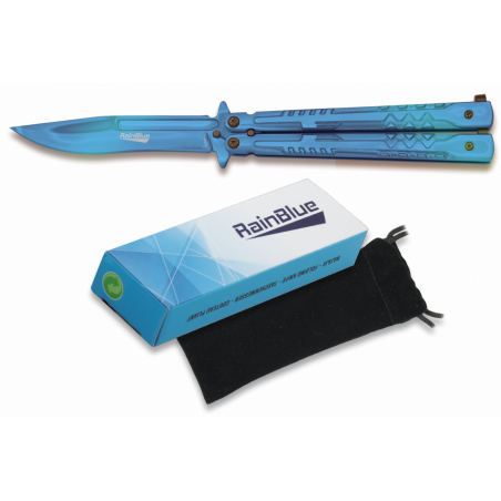 Couteau papillon Rainblue. Lame 10 cm -  36246