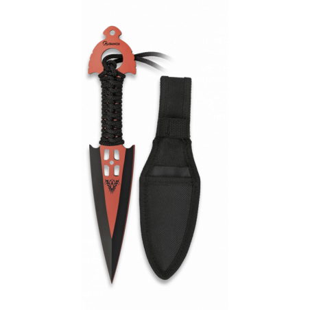 Couteau à lancer Albainox. Orange. 21.3 -  32411