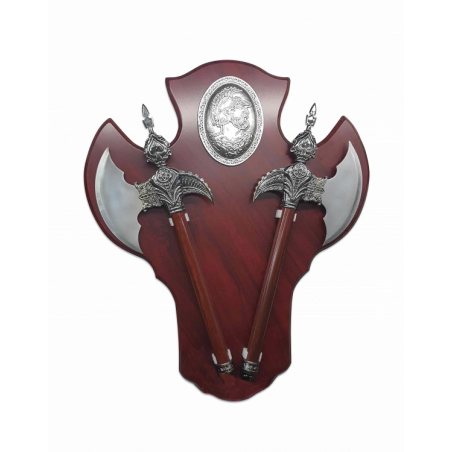 Set 2 haches ornement avec panoplie - 32481