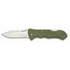 Couteau pliant Albainox ABS. Vert. Clip - 18024