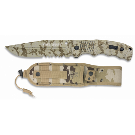 Couteau K25 SFL camo. Scié. Lame 13.9 cm  -   32162