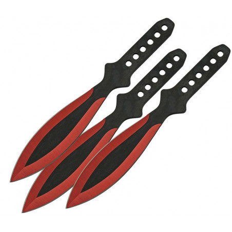 Throwing Knife Set Red  - Rite Edge  - CN211415RD