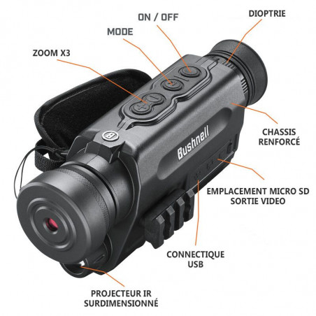 MONOCULAIRE DE VISION NOCTURNE BUSHNELL EQUINOX X650 5X32 MM - FLEX650