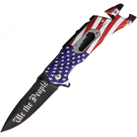 American Flag Linerlock A/O - S-TEC - STT2702