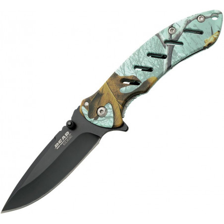 Brisk Framelock Blue Camo - Bear Edge - BC61508