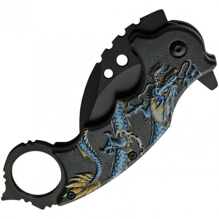 Dragon Linerlock A/O Blue - Rite Edge - CN300539BL