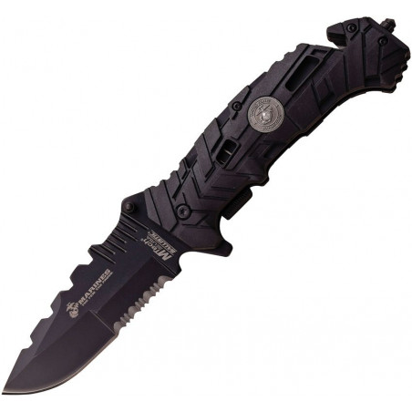 Linerlock A/O Black - USMC - USMA1049BK
