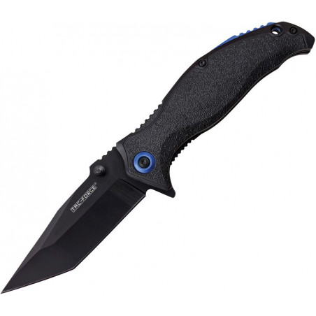Linerlock A/O Black/Blue - Tac Force - TF964TBK