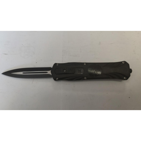 Couteau automatique sortie lame droite manche ABS avec brise glace REF A11