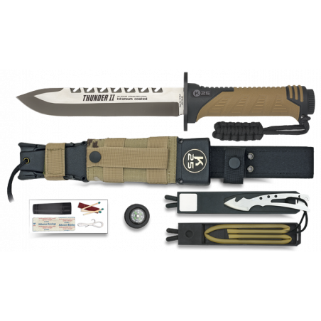 Couteau K25 Thunder II.Camo sable.L 16.8 - 32133