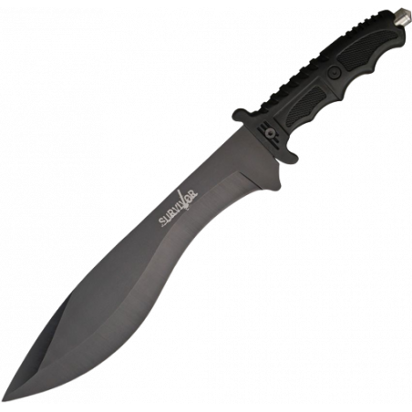 Survival Knife - LAME KUKRI - Miscellaneous - M4138 - AVEC ETUI NYLON