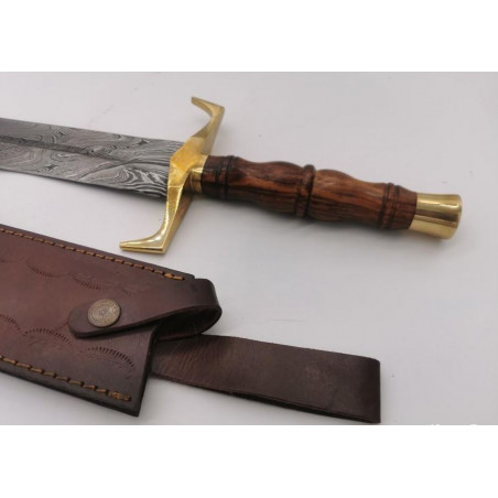 Magnifique Épée viking en acier damas forgé à la main, meilleure qualité, épée prête au combat