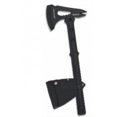 **Hache Tomahawk noir Hache Albainox One fight. 41 cm