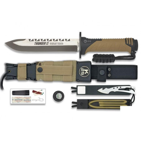 Couteau K25 Thunder II.Camo sable.L 16.8 - 32133