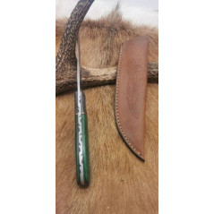 **** Couteaux de chasse lame damas 256 couches manche en bois ref 626