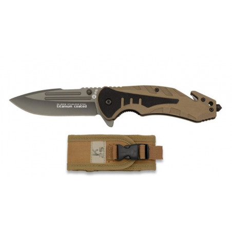 *Couteau pliant K25 G10 coyote. Clip - 18318
