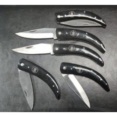 Lot de de 5 couteaux berger camarguais 19cm ouvert avec gravure prénom offert