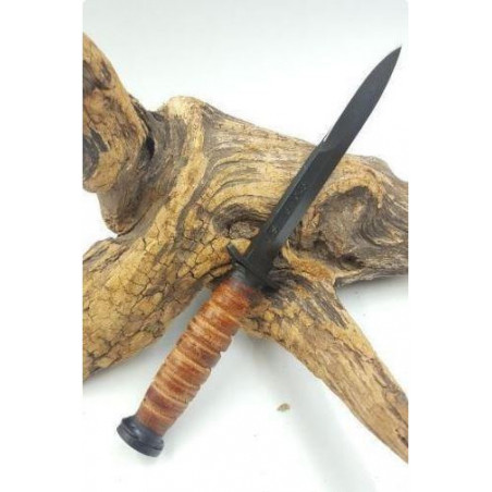 **X - COUTEAU POIGNARD DE COMBAT USM3 MANCHE CUIR u