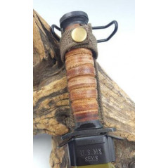 **X - COUTEAU POIGNARD DE COMBAT USM3 MANCHE CUIR u