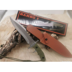 ****Poignard Bowie Rambo V Last Blood Manche G10 vert pour collectionneurs avertis : Rambo 5