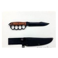 **Poignard poing américain de tranchée TYPE US 1918 LAME NOIRE j