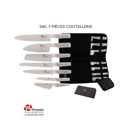 ***SAC 7 PIÈCES COUTELLERIE PRADEL EXCELLENCE THIERS FRANCE m