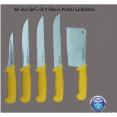 Set du Chef : de 5 Pieces Pradel Le Mistral THIERS FRANCE