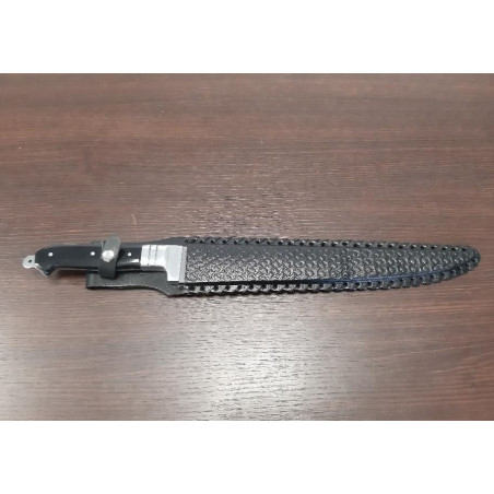 ***Arabian Khyber Bowie Knife avec etui en cuir total 48cm n